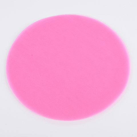 Shocking Pink Premium Tulle Circle - ( 9 inch | 25 Pieces ) FuzzyFabric - Wholesale Ribbons, Tulle Fabric, Wreath Deco Mesh Supplies