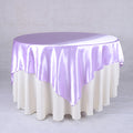 Lavender - 72 x 72 Inch Satin Square Table Overlays FuzzyFabric - Wholesale Ribbons, Tulle Fabric, Wreath Deco Mesh Supplies