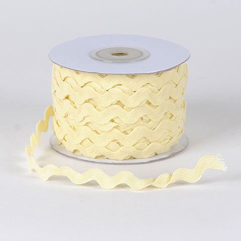 Ivory Ric Rac Trim - ( 10mm x 25 Yards ) FuzzyFabric - Wholesale Ribbons, Tulle Fabric, Wreath Deco Mesh Supplies