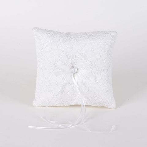 Ring Bearer Pillow Ivory ( 7 x 7 inches ) - JSW876 FuzzyFabric - Wholesale Ribbons, Tulle Fabric, Wreath Deco Mesh Supplies