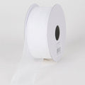 White - Sheer Organza Ribbon - ( W: 7/8 Inch | L: 25 Yards ) FuzzyFabric - Wholesale Ribbons, Tulle Fabric, Wreath Deco Mesh Supplies