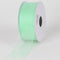 Mint - Sheer Organza Ribbon - ( W: 3/8 Inch | L: 25 Yards ) FuzzyFabric - Wholesale Ribbons, Tulle Fabric, Wreath Deco Mesh Supplies