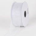 Silver - Sheer Organza Ribbon - ( W: 1-1/2 Inch | L: 25 Yards ) FuzzyFabric - Wholesale Ribbons, Tulle Fabric, Wreath Deco Mesh Supplies