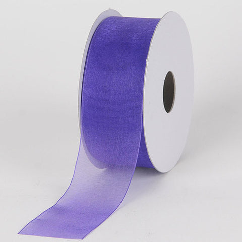Royal Blue - Sheer Organza Ribbon - ( W: 3/8 Inch | L: 25 Yards ) FuzzyFabric - Wholesale Ribbons, Tulle Fabric, Wreath Deco Mesh Supplies