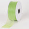 Kiwi - Sheer Organza Ribbon - ( W: 7/8 Inch | L: 25 Yards ) FuzzyFabric - Wholesale Ribbons, Tulle Fabric, Wreath Deco Mesh Supplies