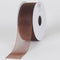 Chocolate Brown - Sheer Organza Ribbon - ( W: 5/8 Inch | L: 25 Yards ) FuzzyFabric - Wholesale Ribbons, Tulle Fabric, Wreath Deco Mesh Supplies
