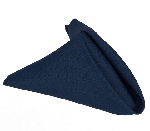 Navy Blue - 20 x 20 inch Polyester Napkins ( 5 Pieces ) FuzzyFabric - Wholesale Ribbons, Tulle Fabric, Wreath Deco Mesh Supplies