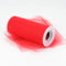 Red - 6 Inch by 25 Yards Fabric Tulle Roll Spool FuzzyFabric - Wholesale Ribbons, Tulle Fabric, Wreath Deco Mesh Supplies