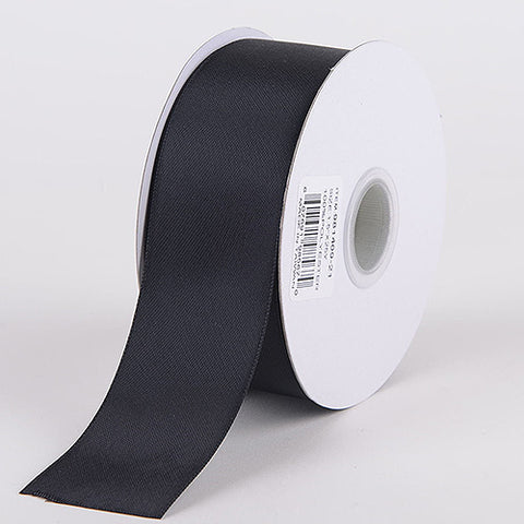 Black - Satin Ribbon Double Face - ( W: 5/8 Inch | L: 25 Yards ) FuzzyFabric - Wholesale Ribbons, Tulle Fabric, Wreath Deco Mesh Supplies