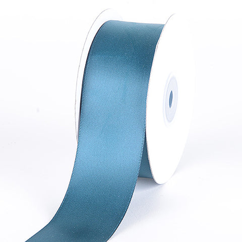 Teal - Satin Ribbon Double Face - ( W: 1-1/2 Inch | L: 25 Yards ) FuzzyFabric - Wholesale Ribbons, Tulle Fabric, Wreath Deco Mesh Supplies