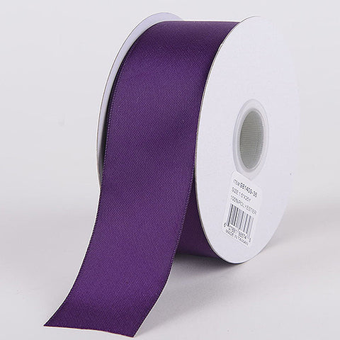 Eggplant - Satin Ribbon Double Face - ( W: 5/8 Inch | L: 25 Yards ) FuzzyFabric - Wholesale Ribbons, Tulle Fabric, Wreath Deco Mesh Supplies