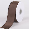 Chocolate Brown - Satin Ribbon Double Face - ( W: 1-1/2 Inch | L: 25 Yards ) FuzzyFabric - Wholesale Ribbons, Tulle Fabric, Wreath Deco Mesh Supplies