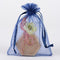 Navy Blue  - Organza Bags - ( 4 x 5 Inch - 10 Bags ) FuzzyFabric - Wholesale Ribbons, Tulle Fabric, Wreath Deco Mesh Supplies