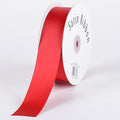Red - Satin Ribbon Single Face - ( W: 3/8 Inch | L: 100 Yards ) FuzzyFabric - Wholesale Ribbons, Tulle Fabric, Wreath Deco Mesh Supplies