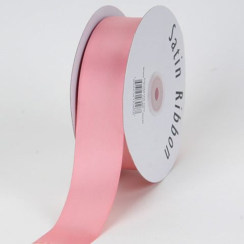 Dusty Rose - Satin Ribbon Single Face - ( W: 2 Inch | L: 50 Yards ) FuzzyFabric - Wholesale Ribbons, Tulle Fabric, Wreath Deco Mesh Supplies