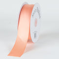 Peach - Satin Ribbon Single Face - ( W: 3/8 Inch | L: 100 Yards ) FuzzyFabric - Wholesale Ribbons, Tulle Fabric, Wreath Deco Mesh Supplies