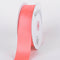 Coral - Satin Ribbon Single Face - ( W: 5/8 Inch | L: 100 Yards ) FuzzyFabric - Wholesale Ribbons, Tulle Fabric, Wreath Deco Mesh Supplies