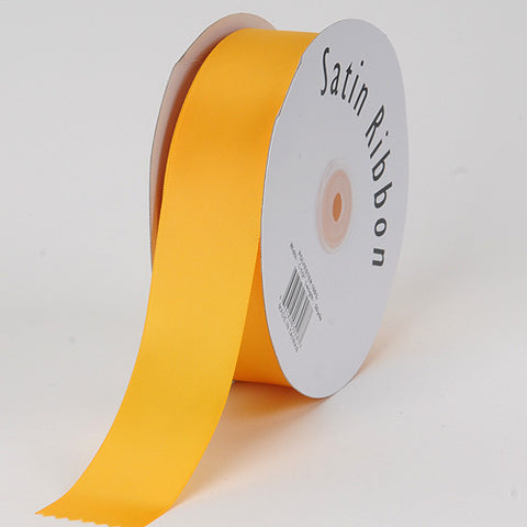 Daffodil - Satin Ribbon Single Face - ( W: 1/8 Inch | L: 100 Yards ) FuzzyFabric - Wholesale Ribbons, Tulle Fabric, Wreath Deco Mesh Supplies