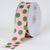 Pink with Emerald Dots Grosgrain Ribbon Jumbo Dots - ( W: 1-1/2 Inch | L: 25 Yards ) FuzzyFabric - Wholesale Ribbons, Tulle Fabric, Wreath Deco Mesh Supplies