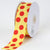 Canary with Red Dots Grosgrain Ribbon Jumbo Dots - ( W: 1-1/2 Inch | L: 25 Yards ) FuzzyFabric - Wholesale Ribbons, Tulle Fabric, Wreath Deco Mesh Supplies