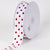 White with Red Dots Grosgrain Ribbon Polka Dot - ( W: 3/8 Inch | L: 50 Yards ) FuzzyFabric - Wholesale Ribbons, Tulle Fabric, Wreath Deco Mesh Supplies
