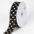 Black with White Dots Grosgrain Ribbon Polka Dot - ( W: 7/8 Inch | L: 50 Yards ) FuzzyFabric - Wholesale Ribbons, Tulle Fabric, Wreath Deco Mesh Supplies
