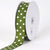 Old Willow with White Dots Grosgrain Ribbon Polka Dot - ( W: 7/8 Inch | L: 50 Yards ) FuzzyFabric - Wholesale Ribbons, Tulle Fabric, Wreath Deco Mesh Supplies