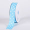 Baby Blue with White Dots Grosgrain Ribbon Polka Dot - ( W: 1-1/2 Inch | L: 50 Yards ) FuzzyFabric - Wholesale Ribbons, Tulle Fabric, Wreath Deco Mesh Supplies