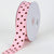Light Pink with Chocolate Dots Grosgrain Ribbon Polka Dot - ( W: 3/8 Inch | L: 50 Yards ) FuzzyFabric - Wholesale Ribbons, Tulle Fabric, Wreath Deco Mesh Supplies