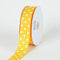Yellow with White Dots Grosgrain Ribbon Polka Dot - ( W: 1-1/2 Inch | L: 50 Yards ) FuzzyFabric - Wholesale Ribbons, Tulle Fabric, Wreath Deco Mesh Supplies
