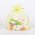 Baby Maize - Organza Bags - ( 3x4 Inch - 10 Bags ) FuzzyFabric - Wholesale Ribbons, Tulle Fabric, Wreath Deco Mesh Supplies