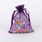 Plum - Organza Bags - ( 4 x 5 Inch - 10 Bags ) FuzzyFabric - Wholesale Ribbons, Tulle Fabric, Wreath Deco Mesh Supplies
