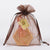 Chocolate Brown- Organza Bags - ( 6x15 Inch - 10 Bags ) FuzzyFabric - Wholesale Ribbons, Tulle Fabric, Wreath Deco Mesh Supplies