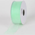 Mint - Sheer Organza Ribbon - ( 1-1/2 inch | 100 Yards ) FuzzyFabric - Wholesale Ribbons, Tulle Fabric, Wreath Deco Mesh Supplies