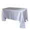 White - 60 x 102 inch Satin Rectangle Tablecloths FuzzyFabric - Wholesale Ribbons, Tulle Fabric, Wreath Deco Mesh Supplies