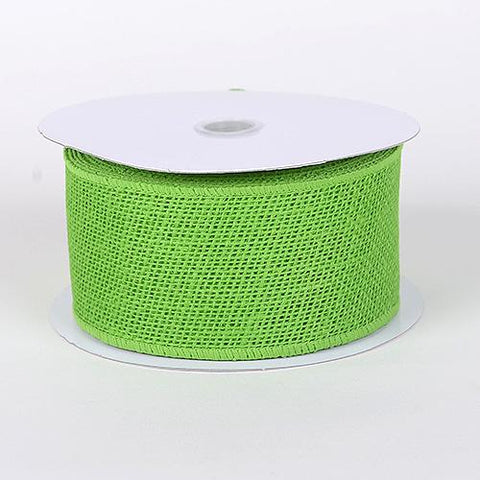 Apple - Burlap Ribbon - ( W: 2-1/2 Inch | L: 10 Yards ) FuzzyFabric - Wholesale Ribbons, Tulle Fabric, Wreath Deco Mesh Supplies