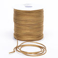 3mm x 100 Yards Old Gold 3mm Satin Rat Tail Cord FuzzyFabric - Wholesale Ribbons, Tulle Fabric, Wreath Deco Mesh Supplies