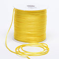 3mm x 100 Yards Canary 3mm Satin Rat Tail Cord FuzzyFabric - Wholesale Ribbons, Tulle Fabric, Wreath Deco Mesh Supplies