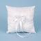 7 Inch White Ring Bearer Pillow FuzzyFabric - Wholesale Ribbons, Tulle Fabric, Wreath Deco Mesh Supplies