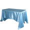Light Blue - 90 x 132 inch Satin Rectangle Tablecloths FuzzyFabric - Wholesale Ribbons, Tulle Fabric, Wreath Deco Mesh Supplies