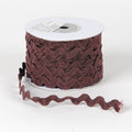Brown Ric Rac Trim - ( 10mm x 25 Yards ) FuzzyFabric - Wholesale Ribbons, Tulle Fabric, Wreath Deco Mesh Supplies