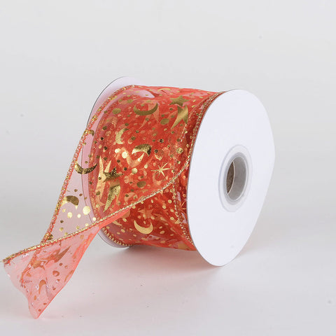 Christmas Ribbon ( 2-1/2 Inch x 10 Yards	 ) - X123044 FuzzyFabric - Wholesale Ribbons, Tulle Fabric, Wreath Deco Mesh Supplies