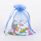 22x25.5 Inch - 10 Bags Light Blue Organza Bag FuzzyFabric - Wholesale Ribbons, Tulle Fabric, Wreath Deco Mesh Supplies
