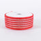 Red - Laser Metallic Mesh Ribbon ( 4 Inch x 25 Yards ) FuzzyFabric - Wholesale Ribbons, Tulle Fabric, Wreath Deco Mesh Supplies