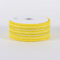 Daffodil - Laser Metallic Mesh Ribbon ( 4 Inch x 25 Yards ) FuzzyFabric - Wholesale Ribbons, Tulle Fabric, Wreath Deco Mesh Supplies