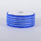 Royal Blue - Laser Metallic Mesh Ribbon ( 4 Inch x 25 Yards ) FuzzyFabric - Wholesale Ribbons, Tulle Fabric, Wreath Deco Mesh Supplies