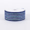 Navy Blue - Laser Metallic Mesh Ribbon ( 4 Inch x 25 Yards ) FuzzyFabric - Wholesale Ribbons, Tulle Fabric, Wreath Deco Mesh Supplies