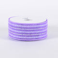 Lavender - Laser Metallic Mesh Ribbon ( 4 Inch x 25 Yards ) FuzzyFabric - Wholesale Ribbons, Tulle Fabric, Wreath Deco Mesh Supplies