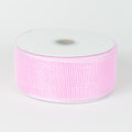 Pink - Floral Mesh Ribbon ( 4 Inch x 25 Yards ) FuzzyFabric - Wholesale Ribbons, Tulle Fabric, Wreath Deco Mesh Supplies