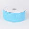 Light Blue - Floral Mesh Ribbon ( 2-1/2 Inch x 25 Yards ) FuzzyFabric - Wholesale Ribbons, Tulle Fabric, Wreath Deco Mesh Supplies
